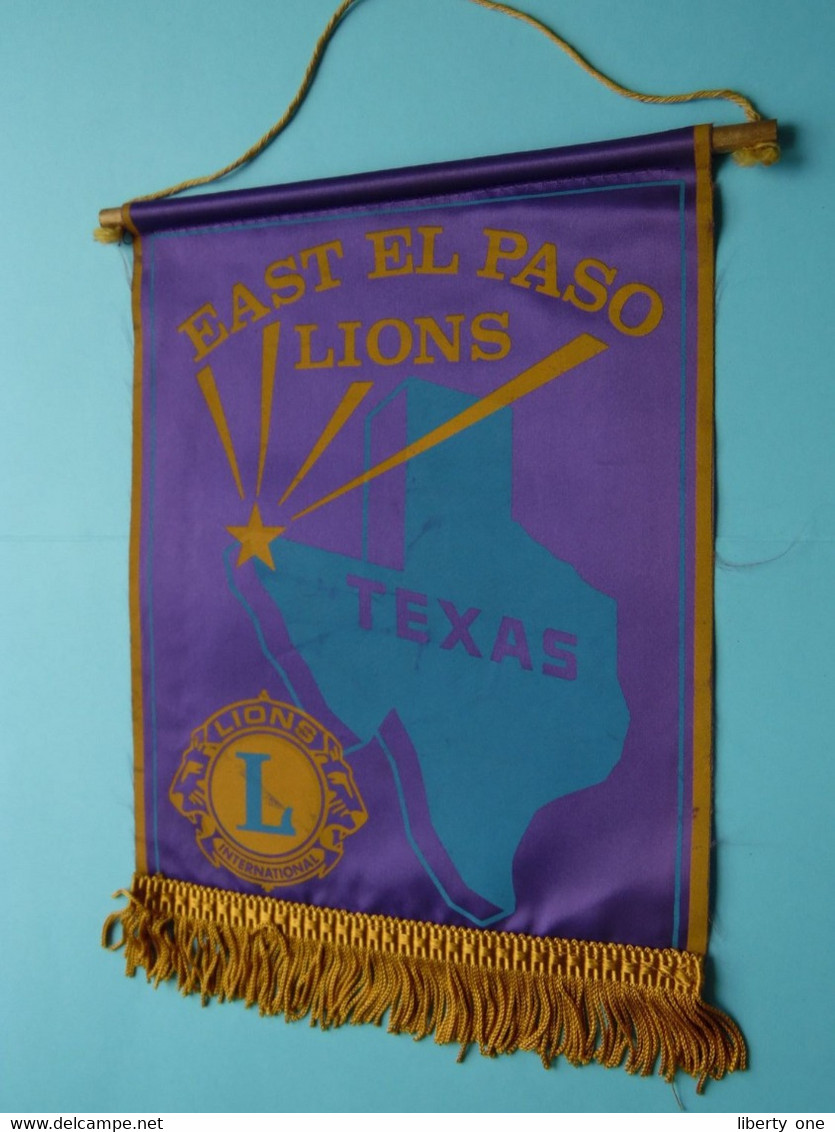 EAST EL PASO Lions TEXAS > LIONS International ( Ancien / Old > FANION > Wimpel > Pennant ) - Otros & Sin Clasificación