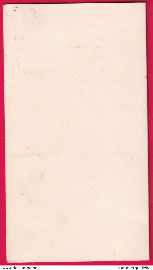 Prägekarte Aufklappbare Prüfungsball Des Steinbach'schen Tanzkurses - 10. Januar 1920 - Autres & Non Classés