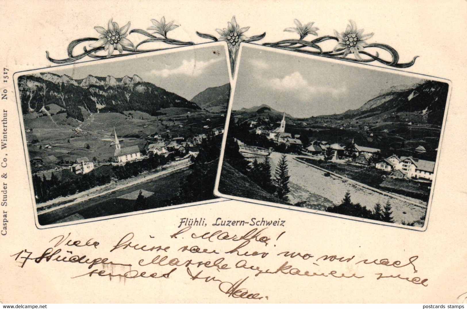 Flühli / Luzern, Mehrbild-AK, 1907 Von Flühli Nach Stuttgart Versandt - Flühli