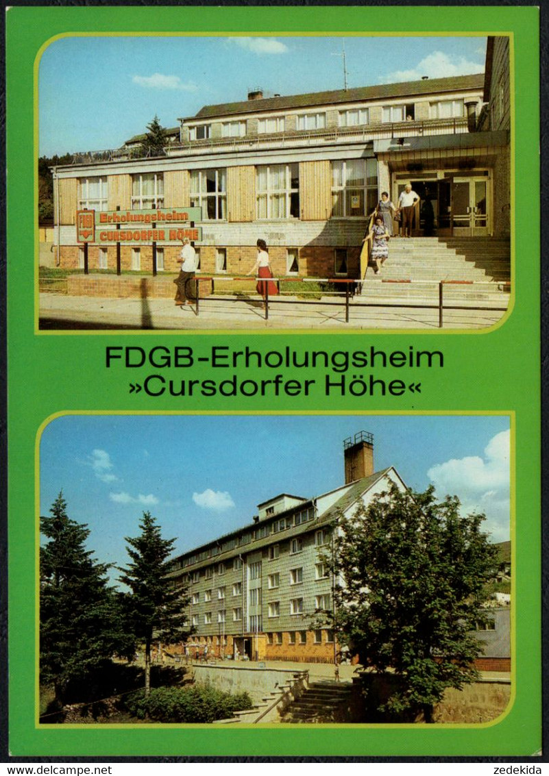 F3238 - TOP Cursdorf FDGB Heim Cursdorfer Höhe - Bild Und Heimat Reichenbach - Neuhaus