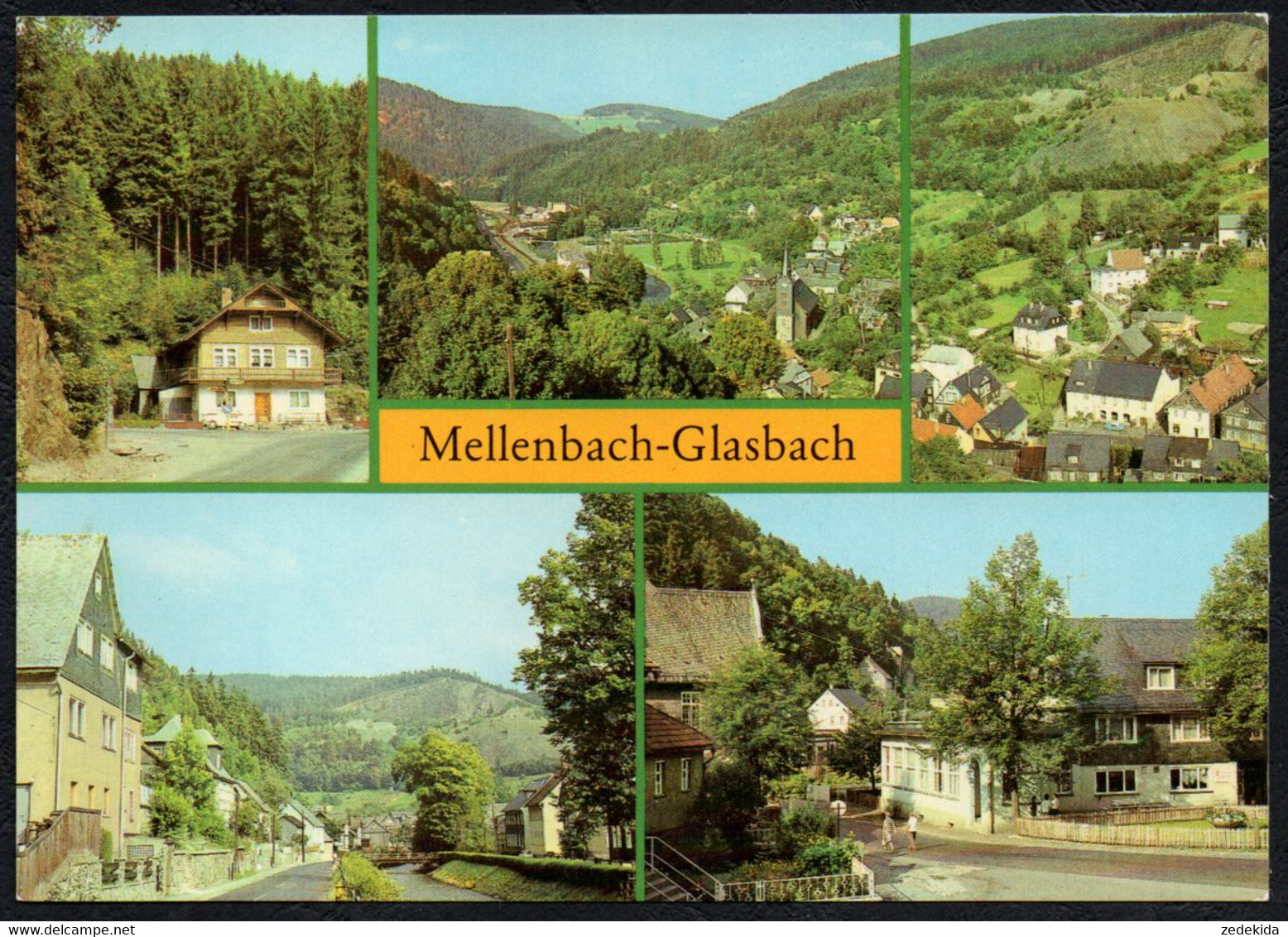 F3264 - TOP Mellenbach Glasbach Cafe Gaststätte Zirkelstein Zirkel FDGB Heim Zur Kehre - Bild Und Heimat Reichenbach - Neuhaus