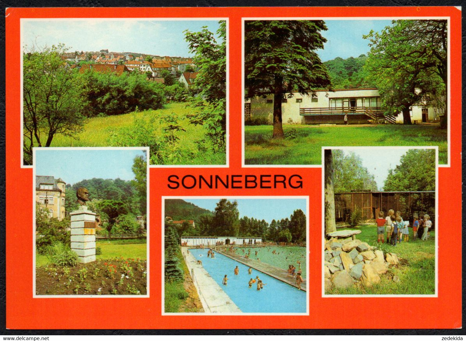 F3265 - TOP Sonneberg Freibad Cafe Parkcafe - Bild Und Heimat Reichenbach - Sonneberg