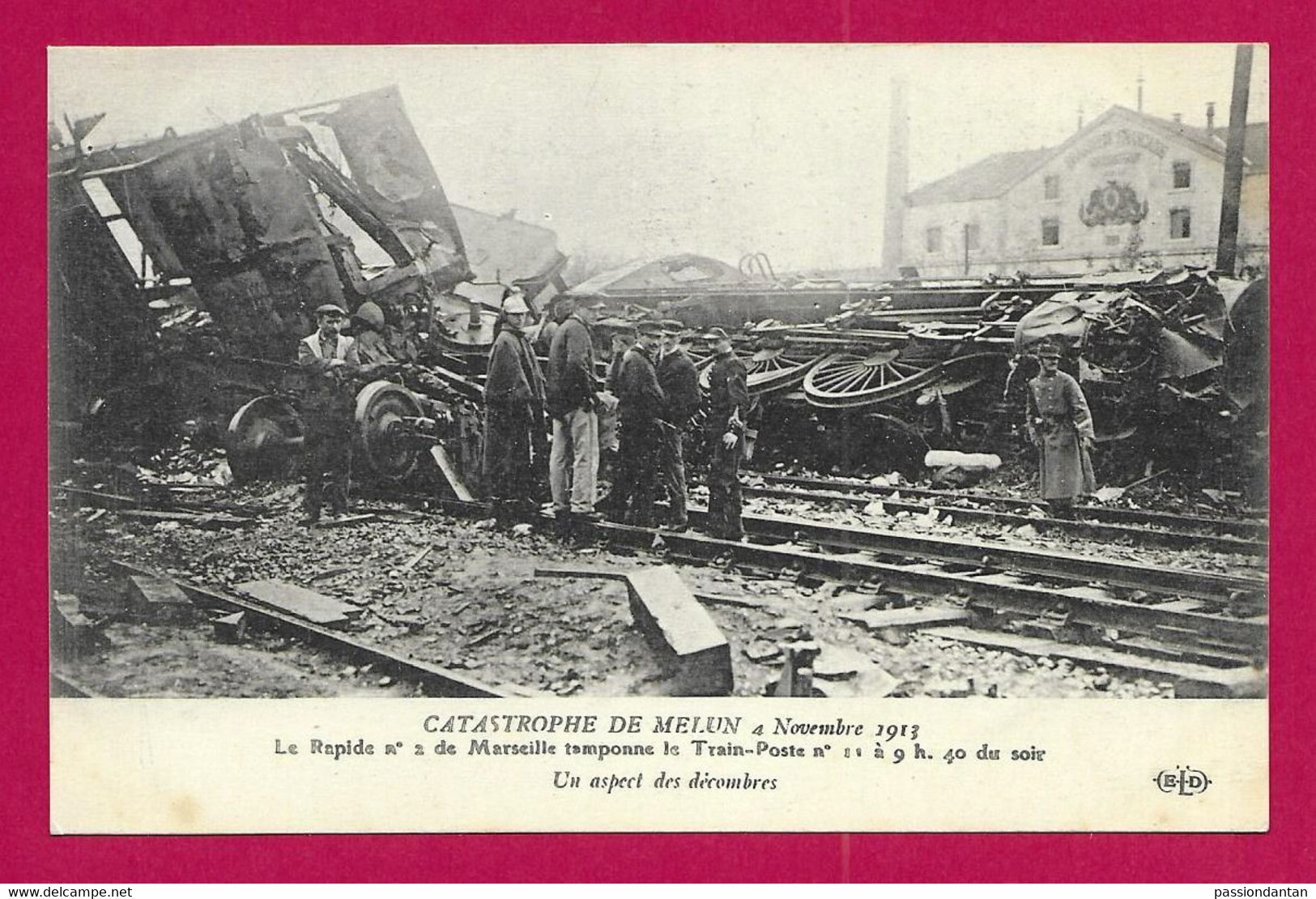 CPA Melun - Catastrophe Ferroviaire De Novembre 1913 - Un Aspect Des Décombres - Melun