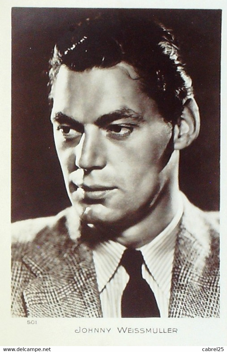 WEISSMULLER Johnny (Studio Photo Véritable 501 Cpa) Vintage - Famous People