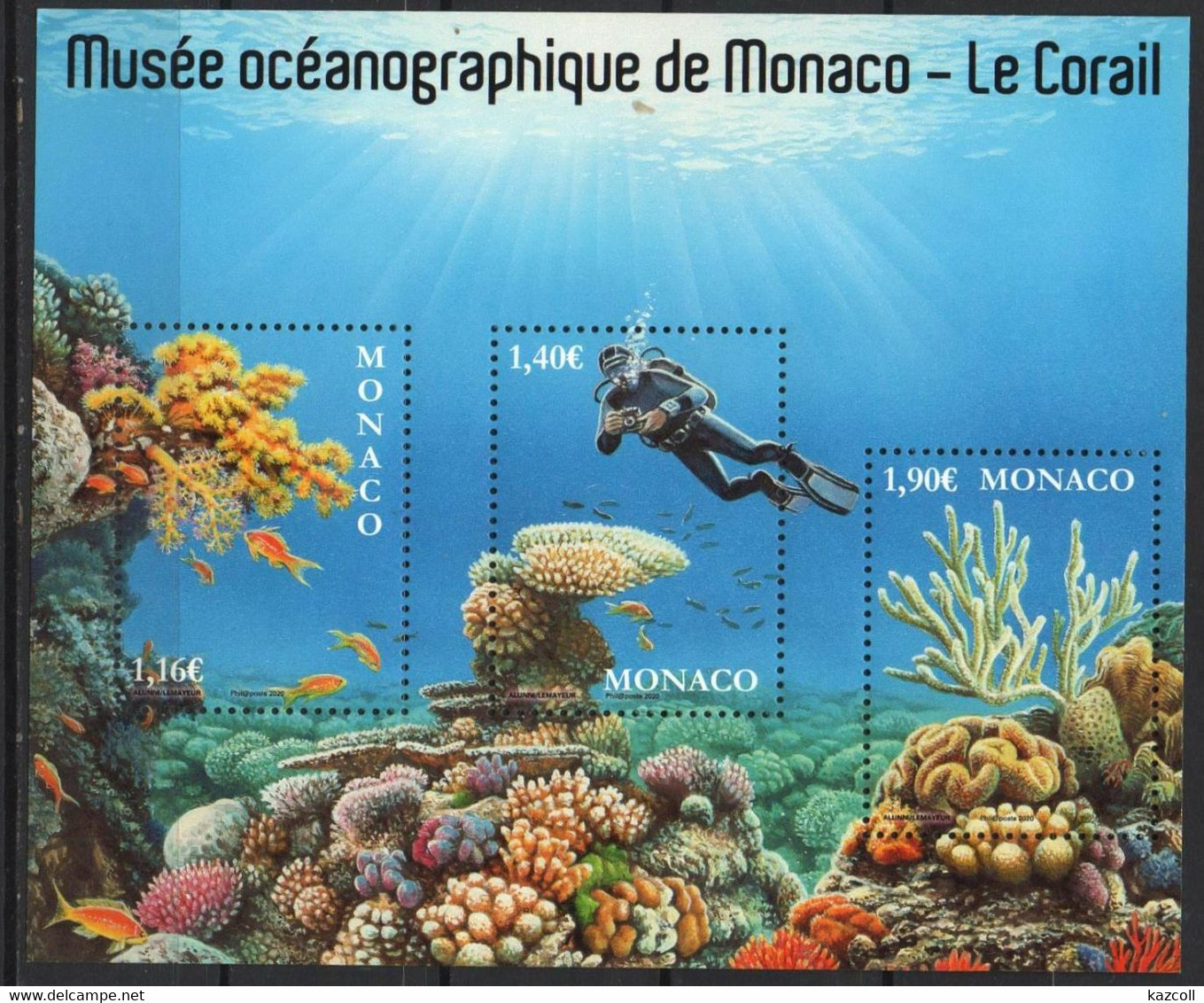 Monaco 2020. Fauna. Oceanographic Museum Of Monaco. Coral Reef. Fishes  MNH** - Nuovi