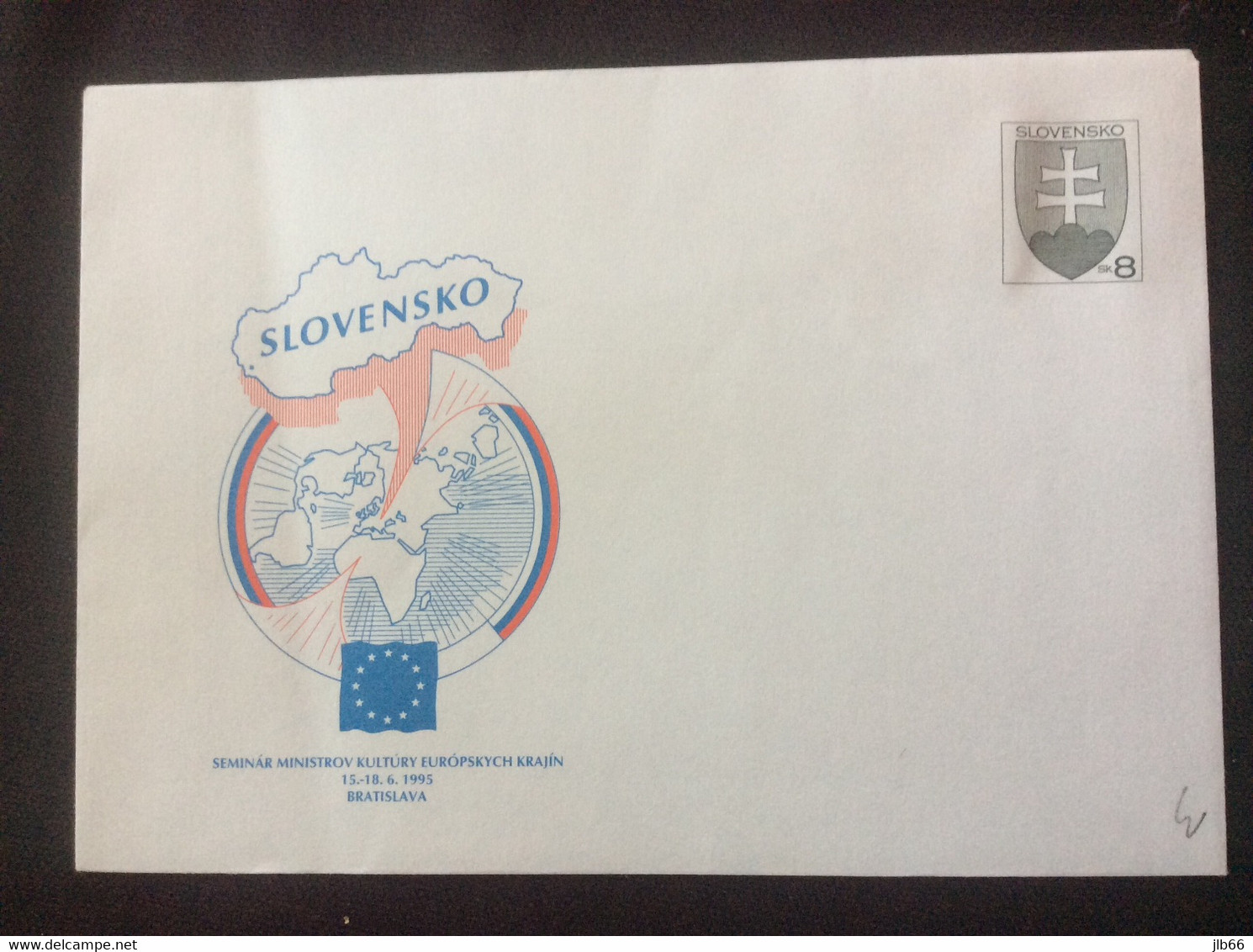 1995 : Séminaire Des Ministres De La Culture De L'Europe à Bratislava Neuf COB 3 Michel U3 - Enveloppes