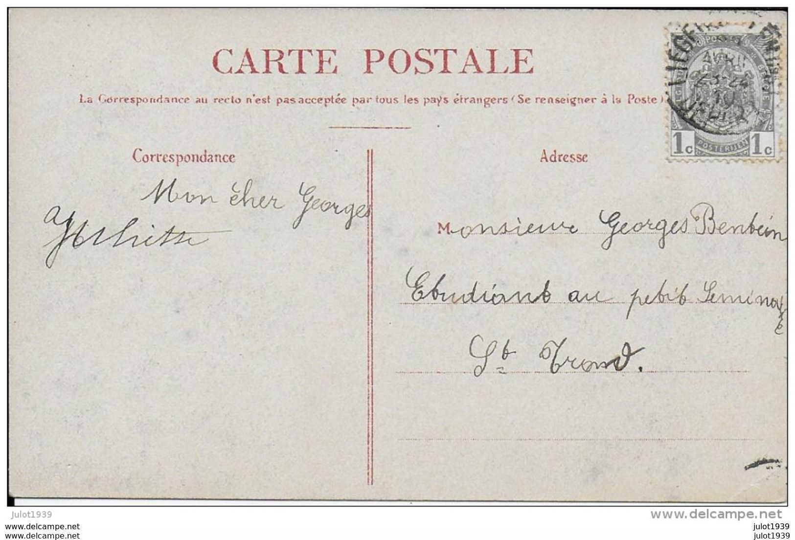 Julot1939 ..-- COMBLAIN  ..-- Le Pic Napoléon .  1910 Vers SAINT - TROND . Voir Verso . - Comblain-au-Pont
