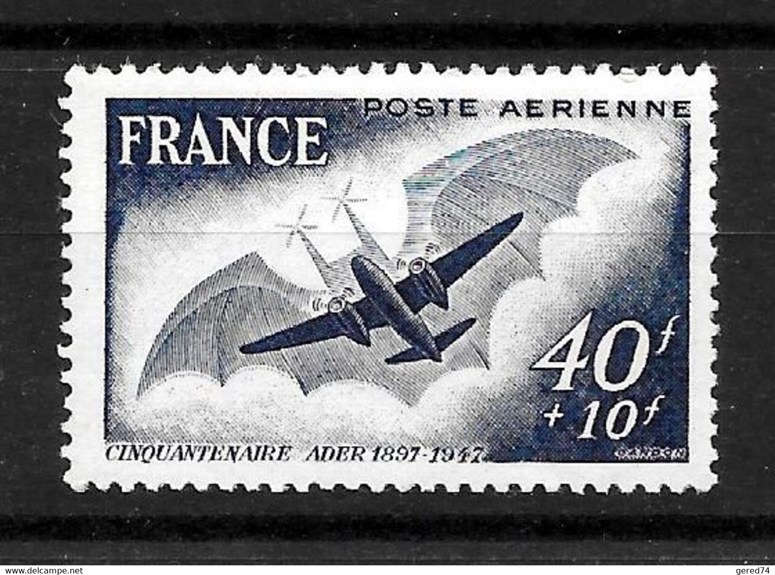 France : Poste Aérienne 23 ** "cinquantenaire Ader"  (cote 2,oo €) - 1927-1959 Mint/hinged