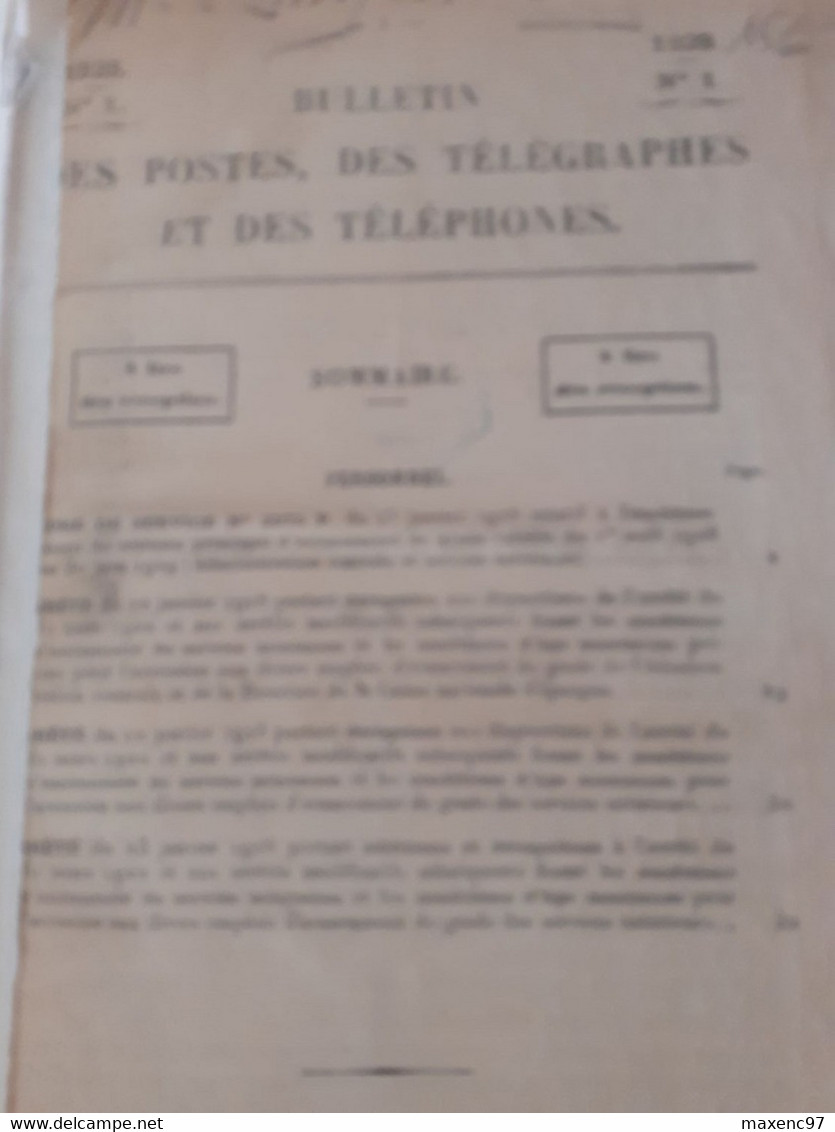 Bulletin Officiel Des Postes Relié Renseignements Postaux Année 1928 - Administraciones Postales