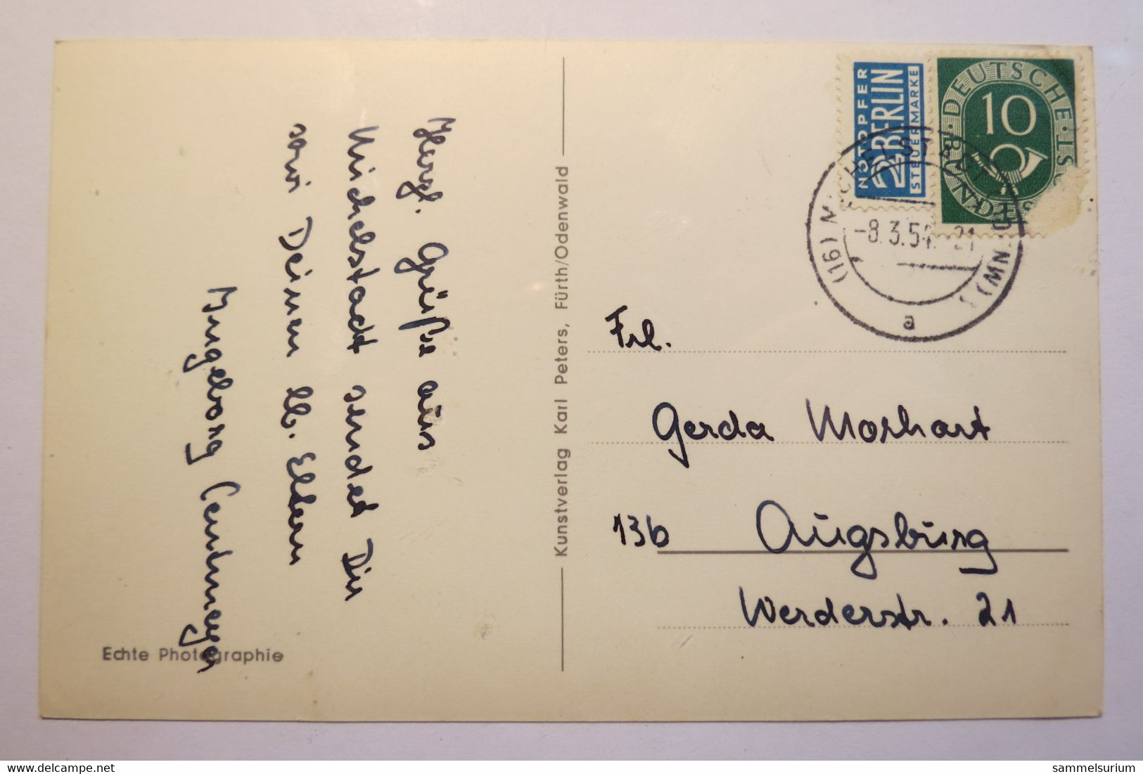 (11/12/82) Postkarte/AK "Michelstadt I. Odenwald" Altes Rathaus Mit Brunnen Um 1950 - Michelstadt