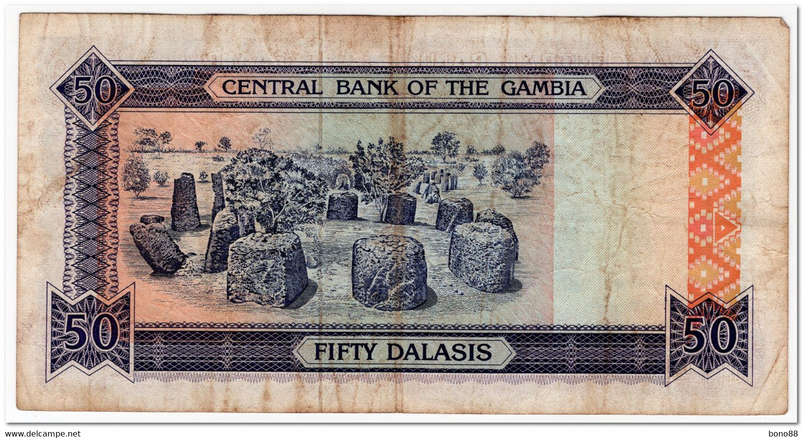 GAMBIA,50 DALASIS,1989-95,P.15,FINE - Gambia
