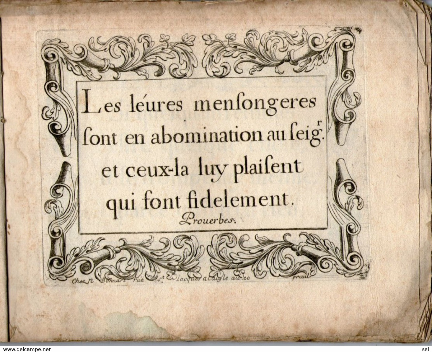 B 4406 - Libro, Massime, Lingua Francese - Altri & Non Classificati