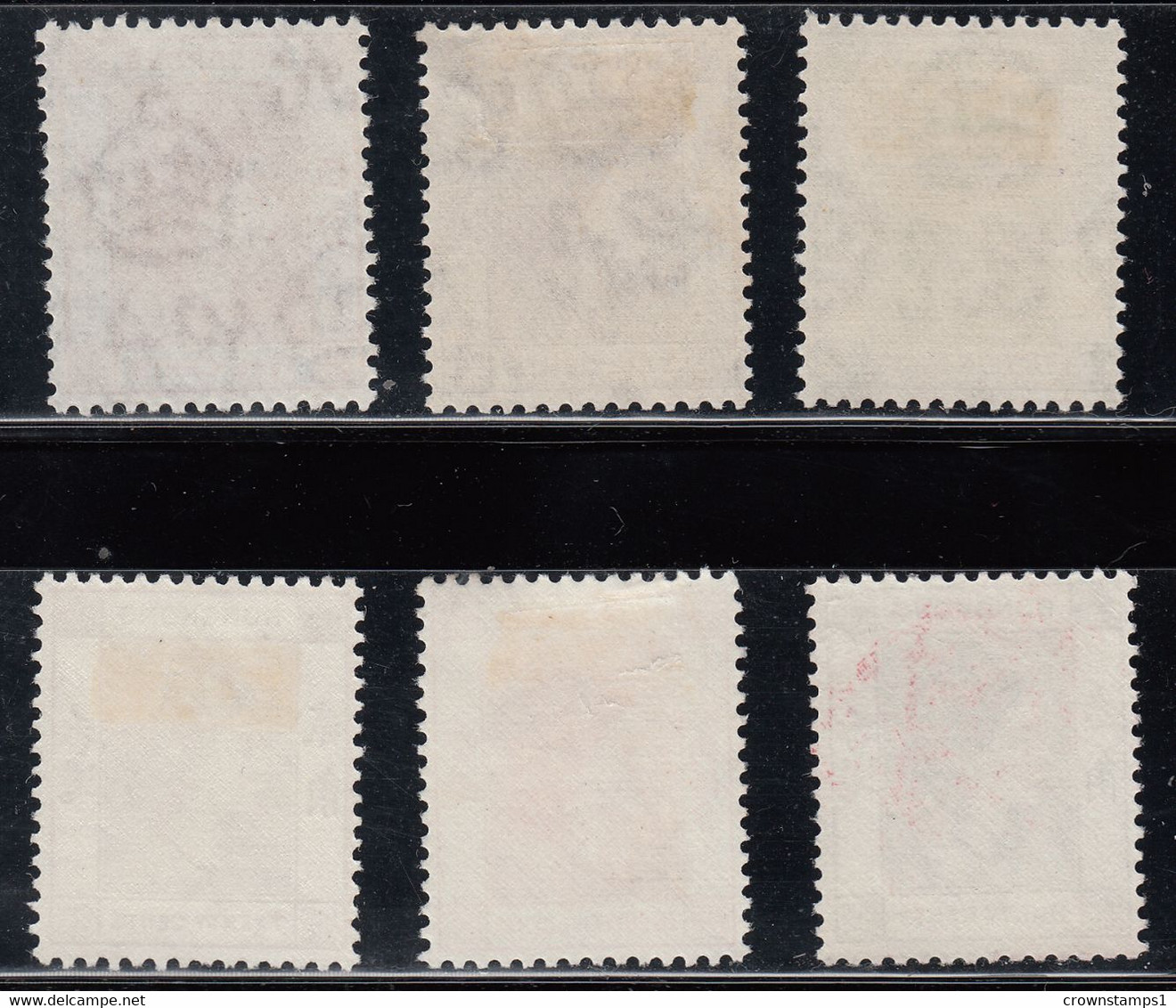 1954-62 HONG KONG QEII DEFINITIVES (SG# 178-183) MH VF - Nuevos