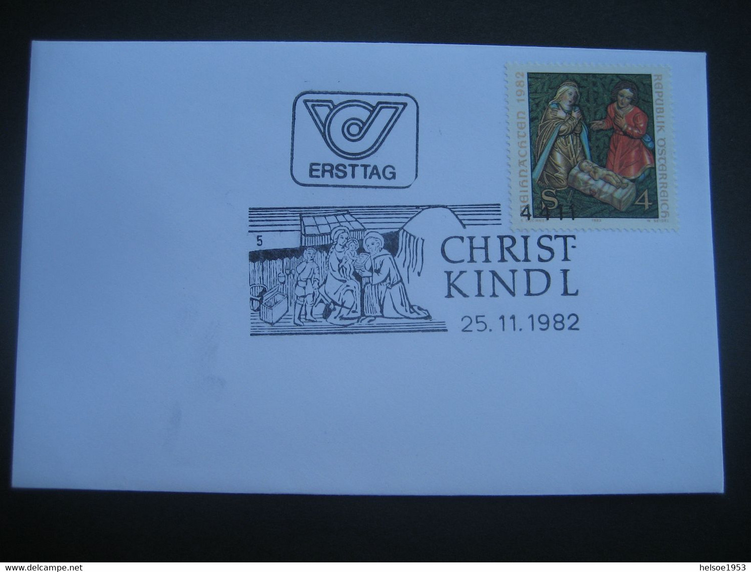 Österreich- Christkindl 25.11.1982, FDC Klein-Beleg Mit Sonderstempel - Storia Postale