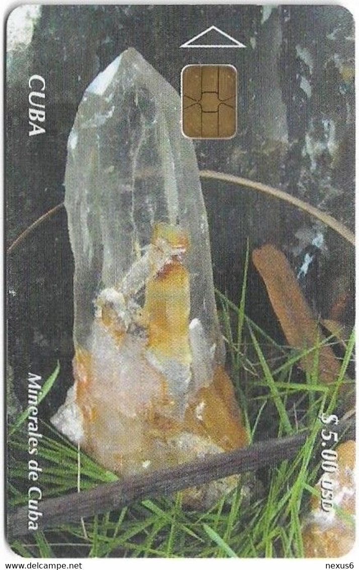 Cuba - Etecsa (Chip) - Minerales De Cuba - Rock Crystal, 11.2004, 5$, 15.000ex, Used - Cuba