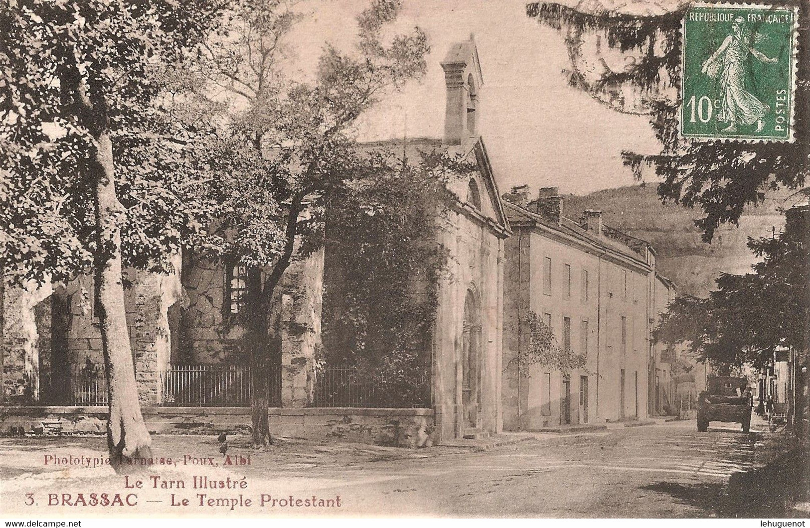 BRASSAC  - Le Temple Protestant - Place De Belfortès - Brassac