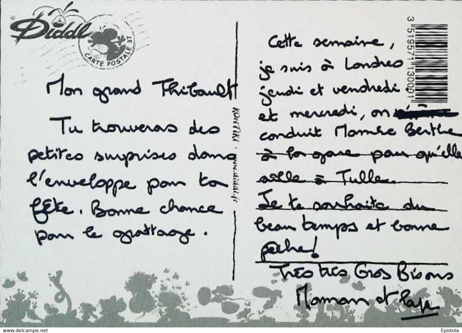 ►  CARTE POSTALE  Diddl - Diddl