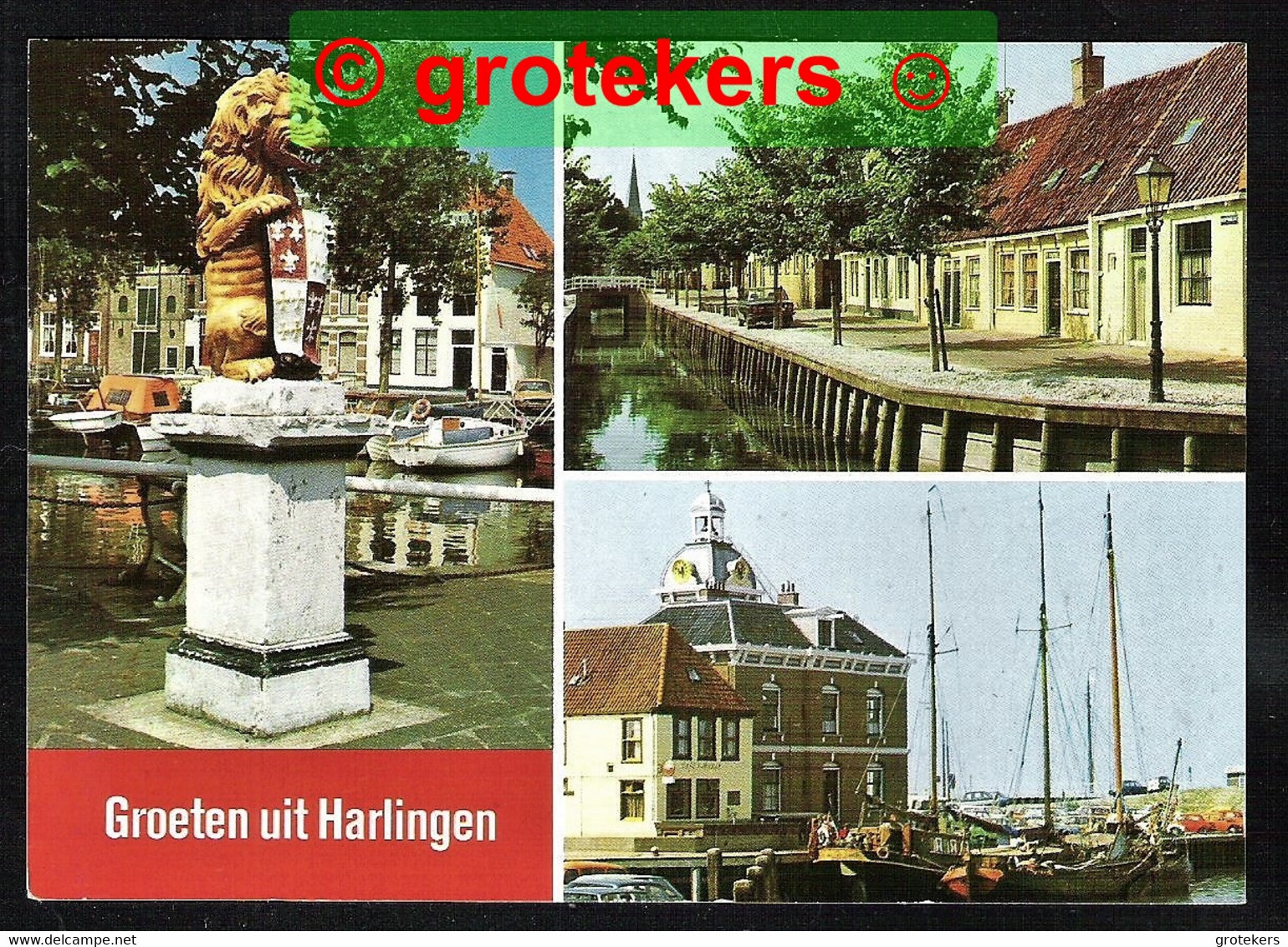 HARLINGEN Groeten Uit 3-luik ± 1977 - Harlingen