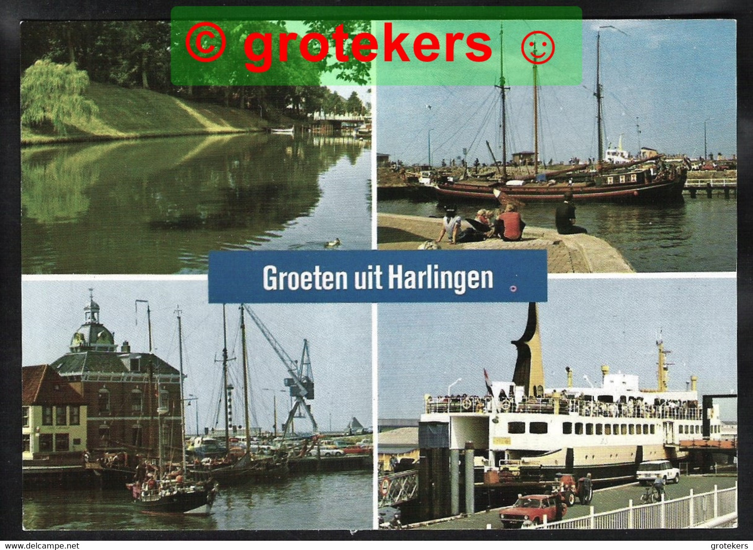 HARLINGEN Groeten Uit 4-luik ± 1977 - Harlingen