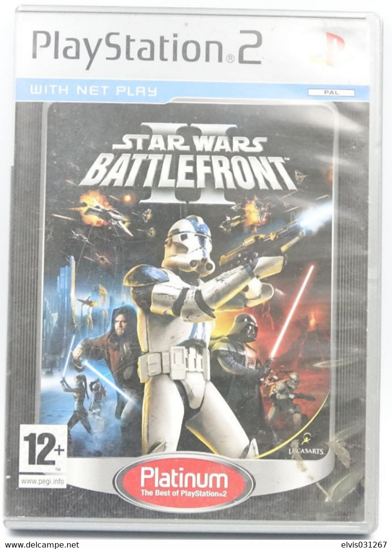 SONY PLAYSTATION TWO 2 PS2 : STAR WARS BATTLEFRONT II 2 - PLATINUM - UBISOFT - Playstation 2