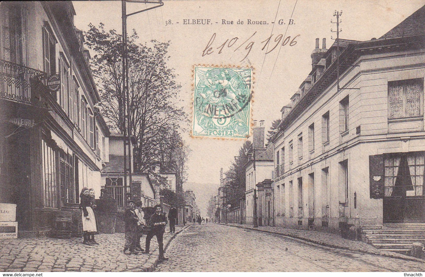 1906 - ELBEUF - Epicerie Tenue Par OLIVIER, Route De Rouen - Elbeuf