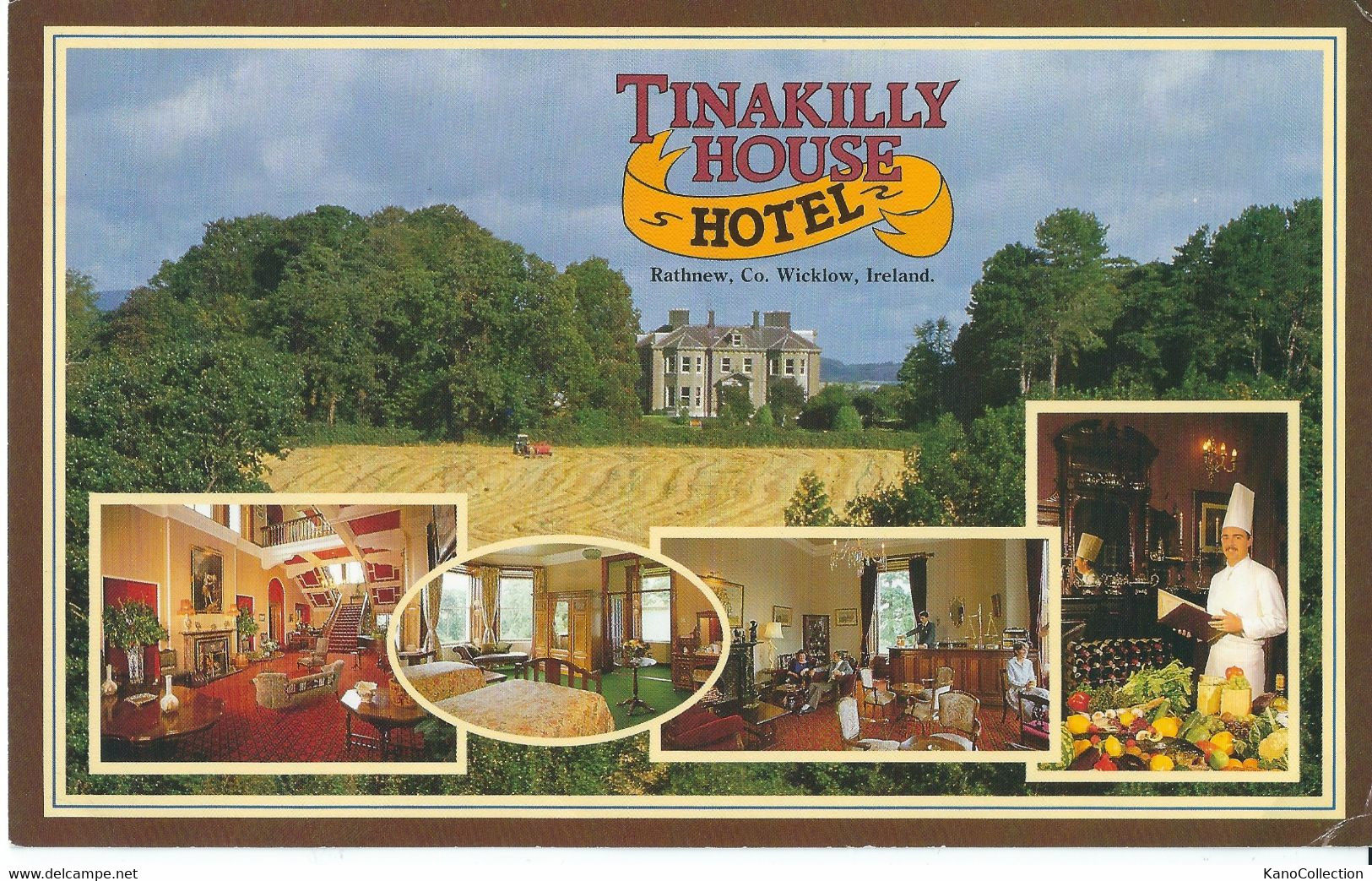 Werbekarte „Tinakilly House Hotel“, Wicklow, Irland, 21 X 13 Cm, Nicht Gelaufen - Wicklow