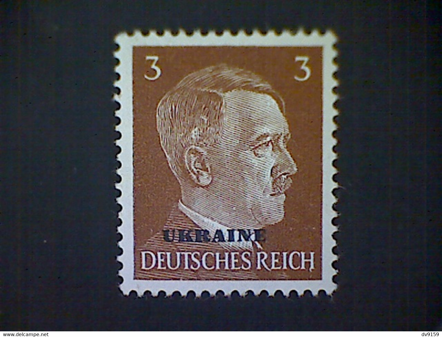 Russia, Scott #N42, Mint (*), 1941, Hitler Overprint Ukraine, 3pf, Light Brown - 1941-43 Deutsche Besatzung