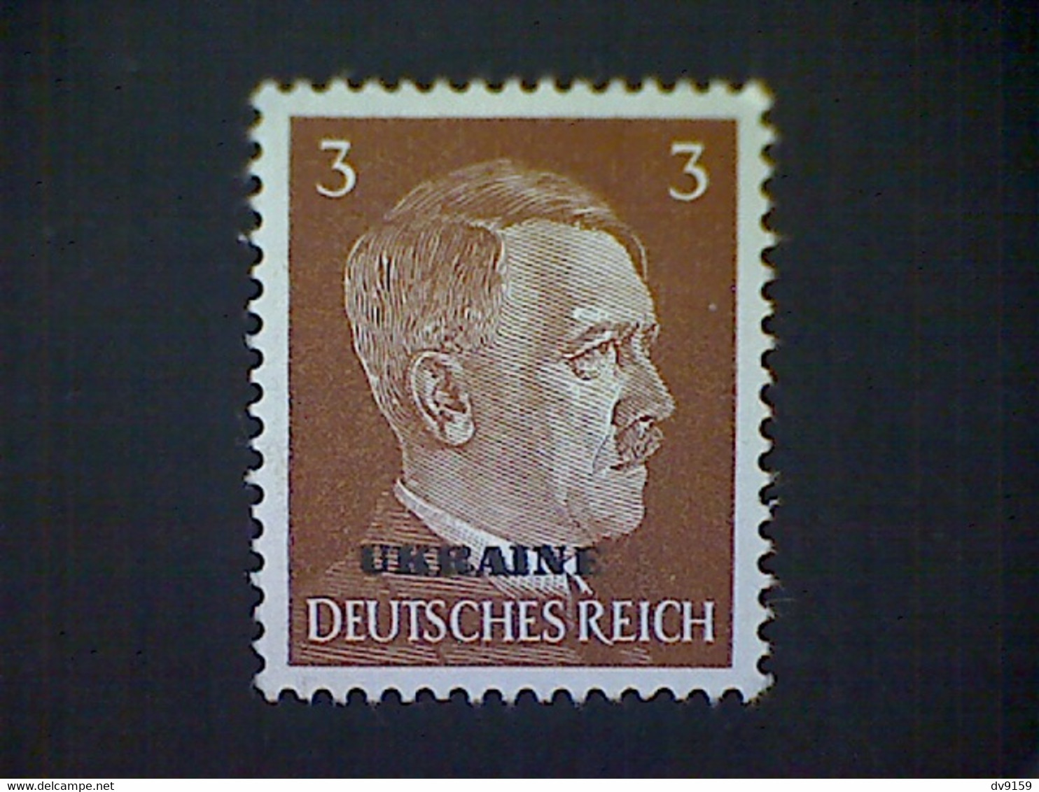 Russia, Scott #N42, Mint (*), 1941, Hitler Overprint Ukraine, 3pf, Light Brown - 1941-43 Bezetting: Duitsland