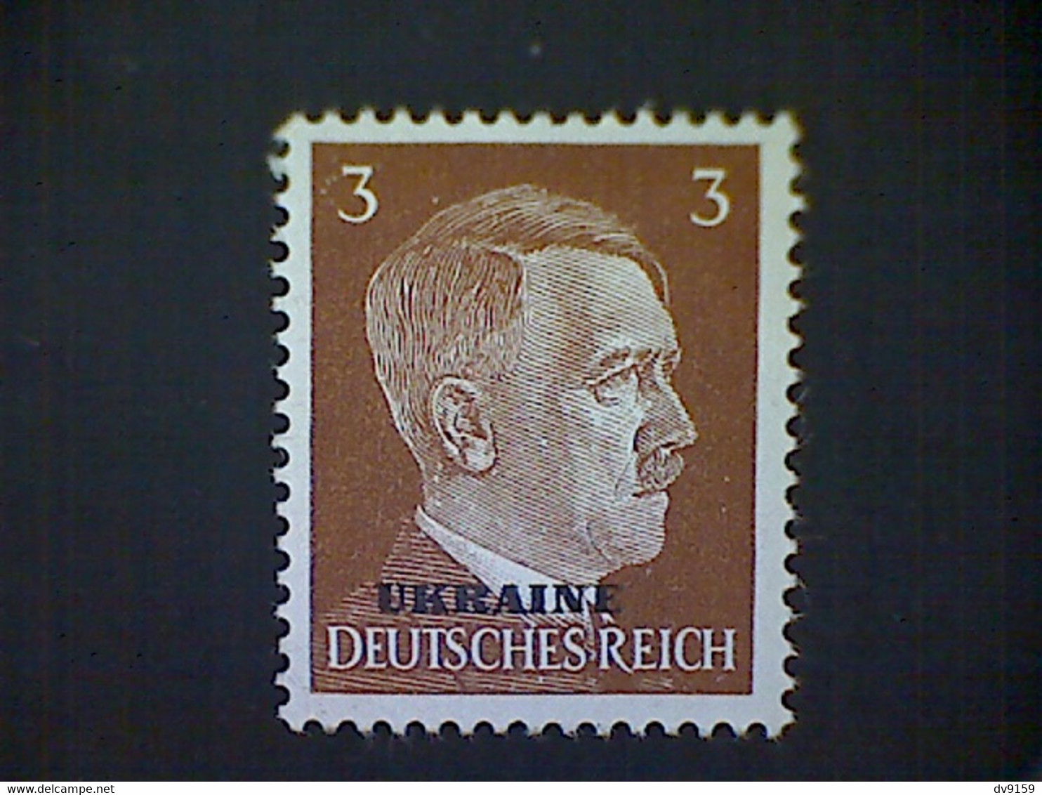 Russia, Scott #N42, Mint (*), 1941, Hitler Overprint Ukraine, 3pf, Light Brown - 1941-43 Bezetting: Duitsland