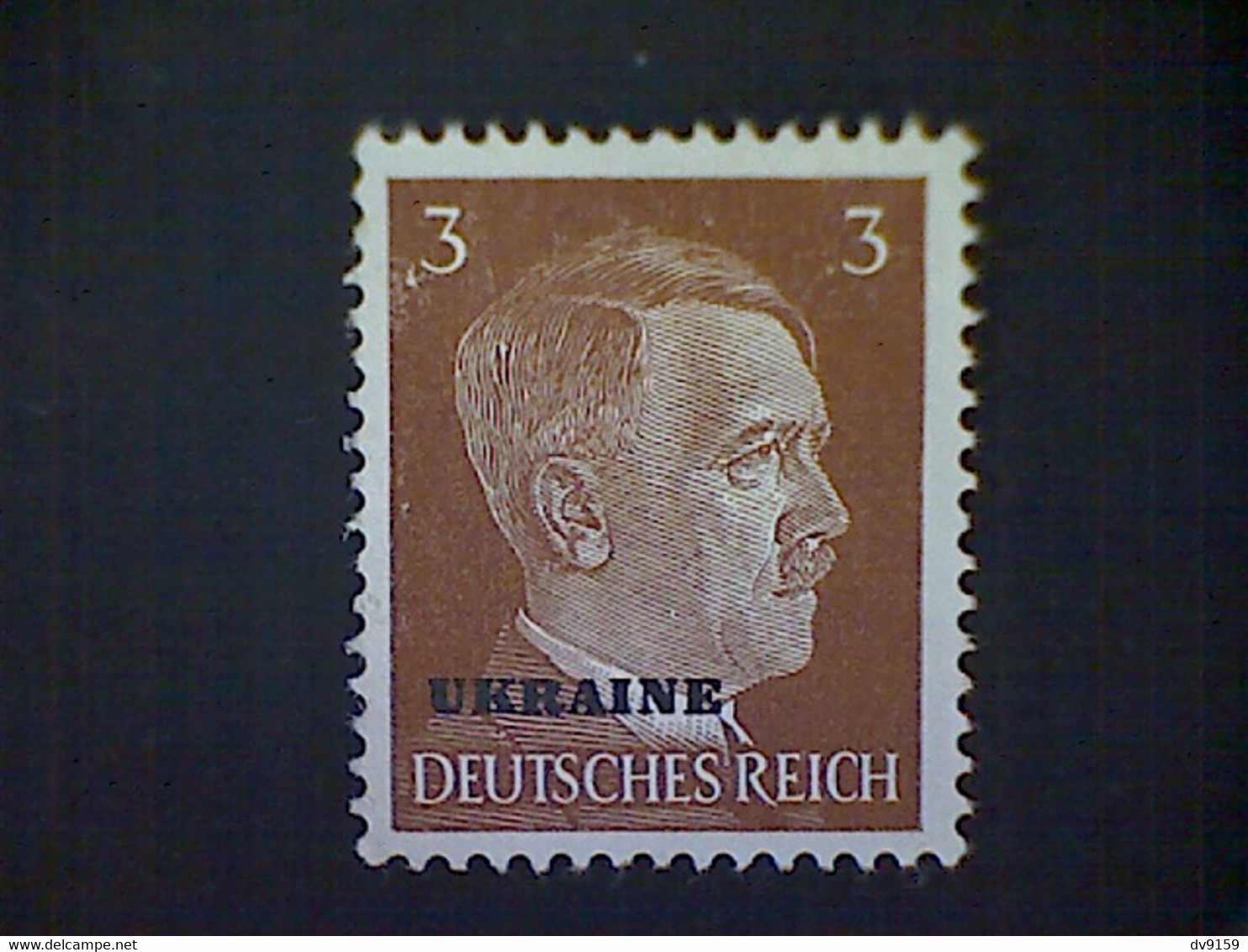 Russia, Scott #N42, Mint (*), 1941, Hitler Overprint Ukraine, 3pf, Light Brown - 1941-43 Occupation Allemande