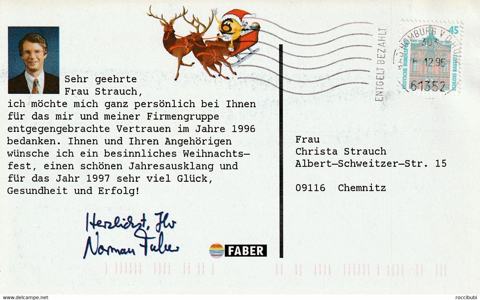 Ganzsache, Postkarte 1997 - Cartes Postales Privées - Oblitérées