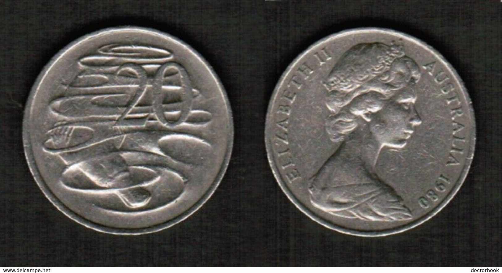 AUSTRALIA  20 CENTS 1980 (KM # 66) #6390 - 20 Cents
