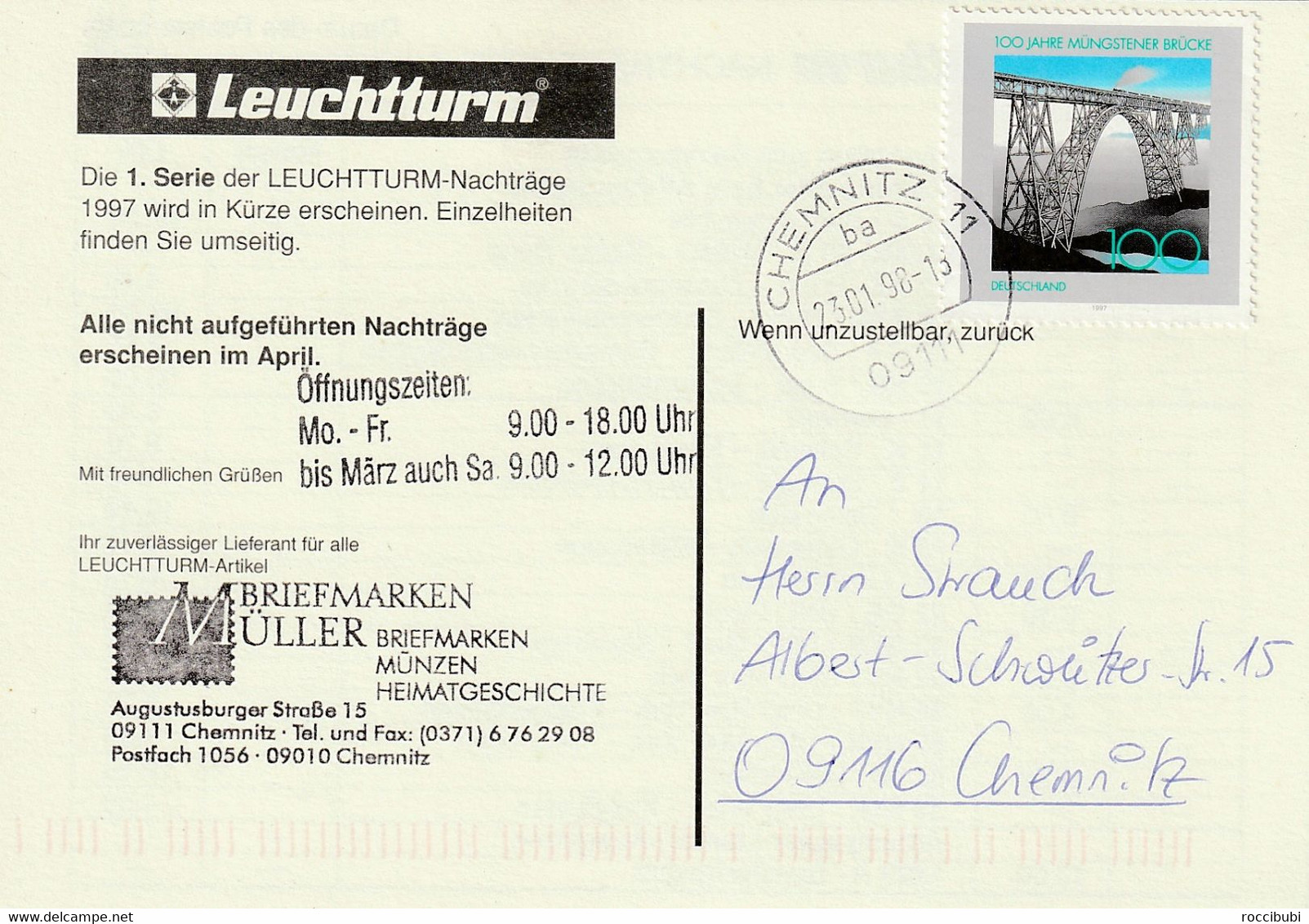 Ganzsache, Postkarte 1998 - Privatpostkarten - Gebraucht