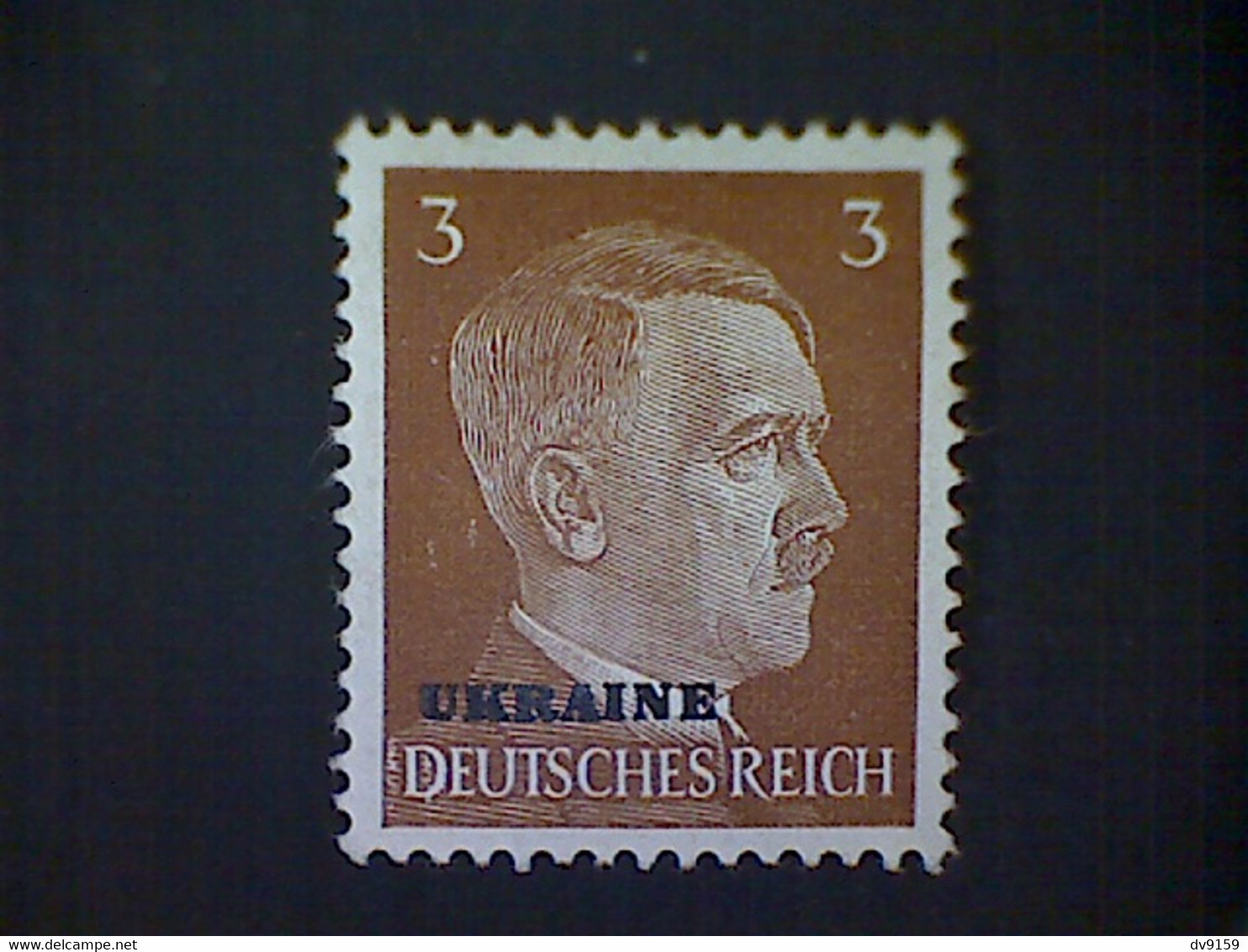 Russia, Scott #N42, Mint (*), 1941, Hitler Overprint Ukraine, 3pf, Light Brown - 1941-43 Deutsche Besatzung