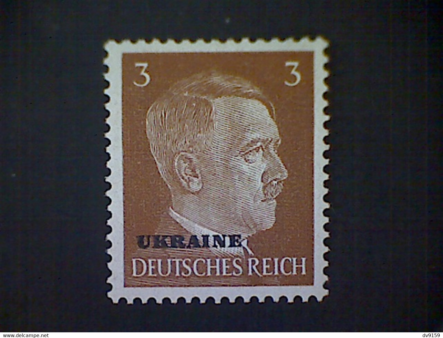 Russia, Scott #N42, Mint (*), 1941, Hitler Overprint Ukraine, 3pf, Light Brown - 1941-43 Deutsche Besatzung