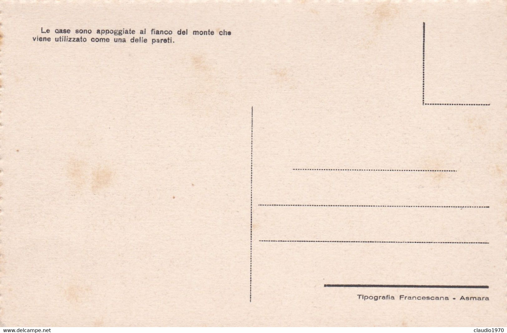 ERITREA - CARTOLINA - VILLAGGIO ABISSINO - Erythrée