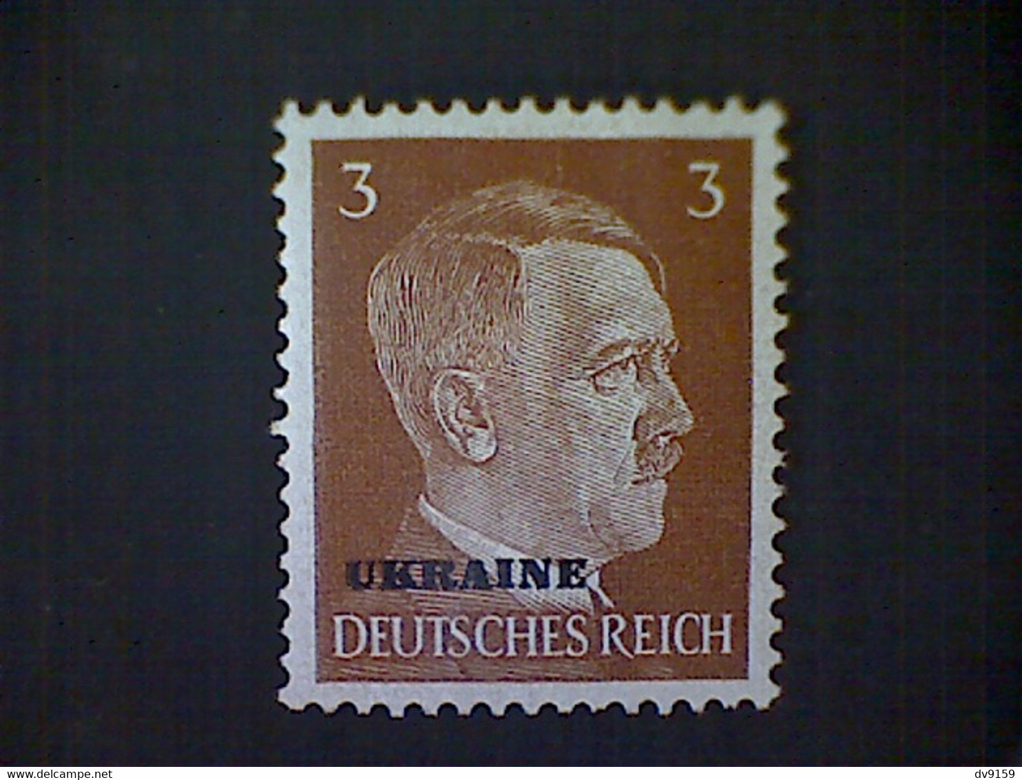 Russia, Scott #N42, Mint (*), 1941, Hitler Overprint Ukraine, 3pf, Light Brown - 1941-43 Deutsche Besatzung