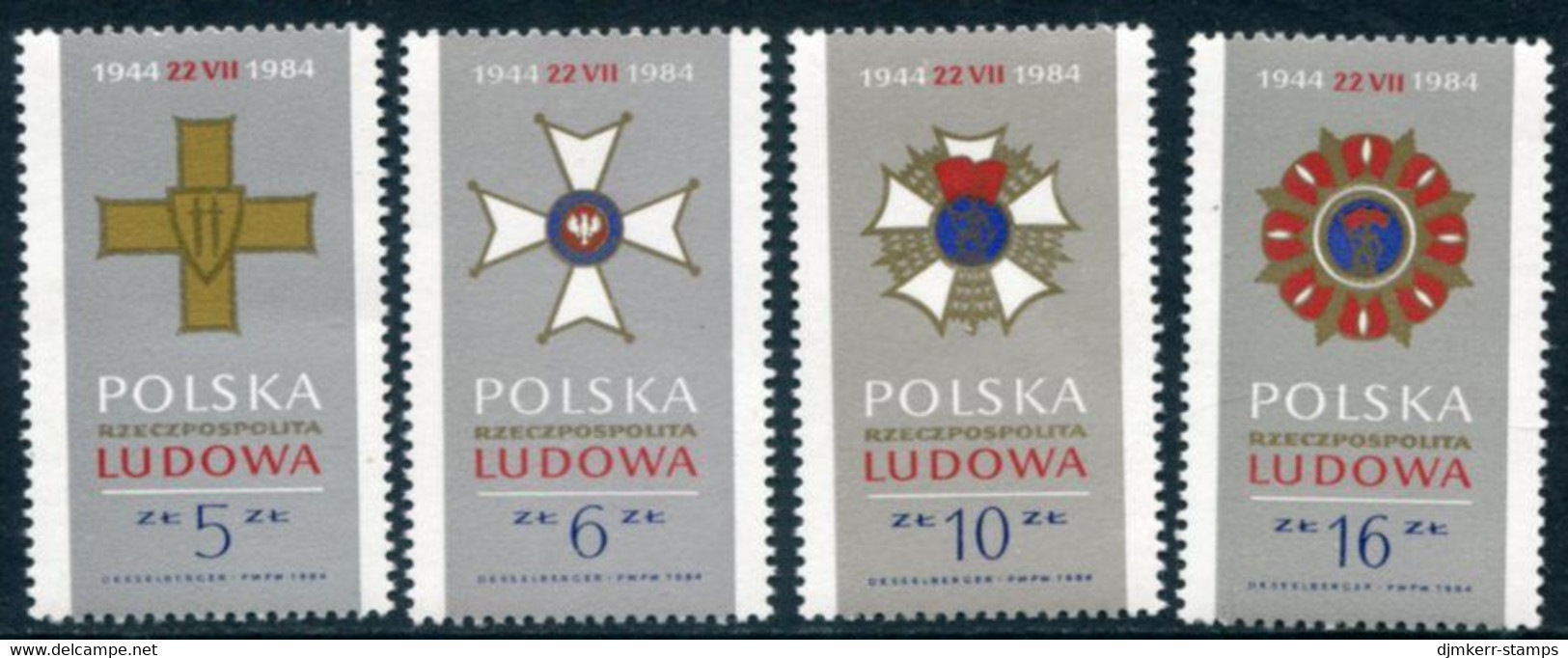 POLAND 1984 40th Anniversary Of People's Republic MNH / **.  Michel 2926-29 - Unused Stamps