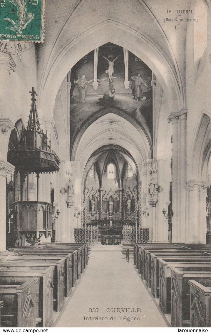 76 - OURVILLE - Intérieur De L' Eglise - Ourville En Caux