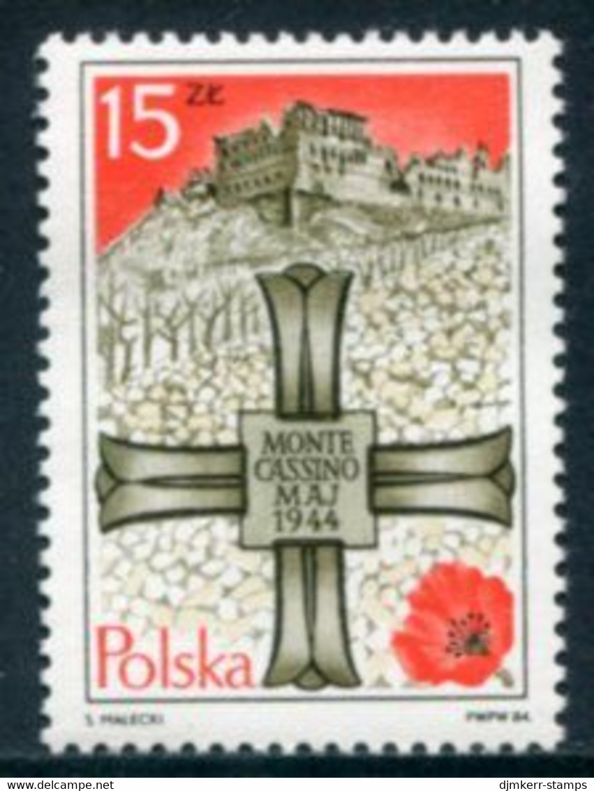 POLAND 1984 Battle Of Monte Cassino MNH / **.  Michel 2919 - Unused Stamps