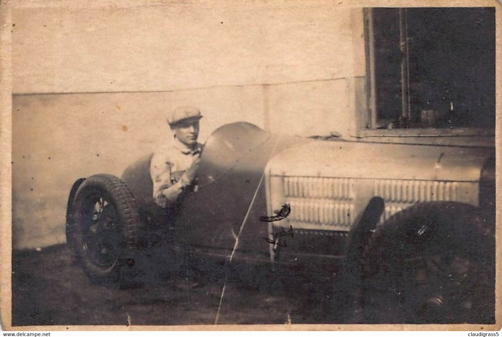 2284" FOTO- AUTO DA CORSA NON IDENTIFICATA ANNI 30" MISURE (5.50X 8.00) - Auto's