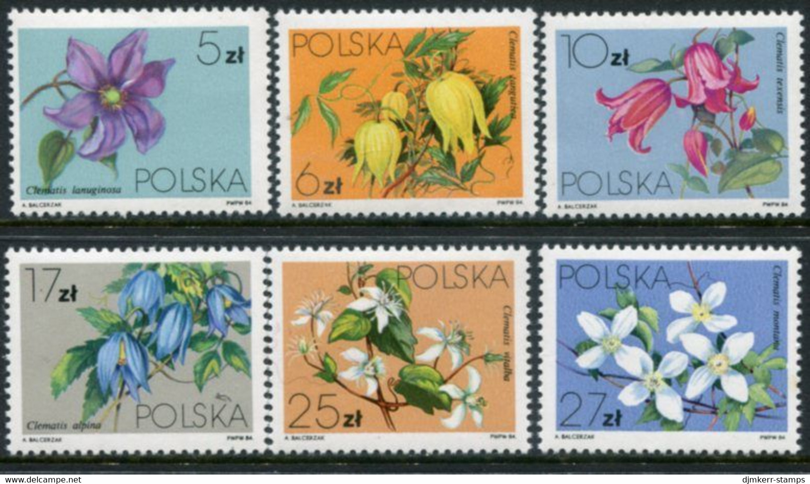 POLAND 1984 Climbing Pkants MNH / **.  Michel 2906-11 - Unused Stamps