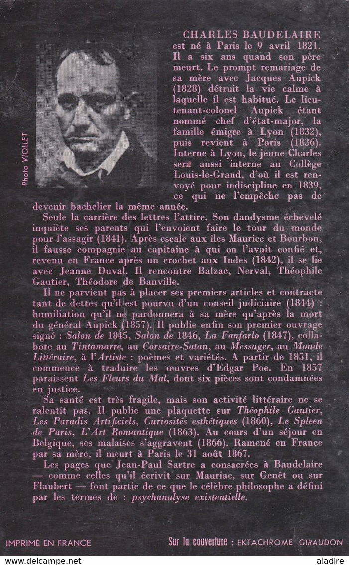 BAUDELAIRE - Les Fleurs Du Mal - Présentation De Jean-Paul Sartre - Poche - Franse Schrijvers