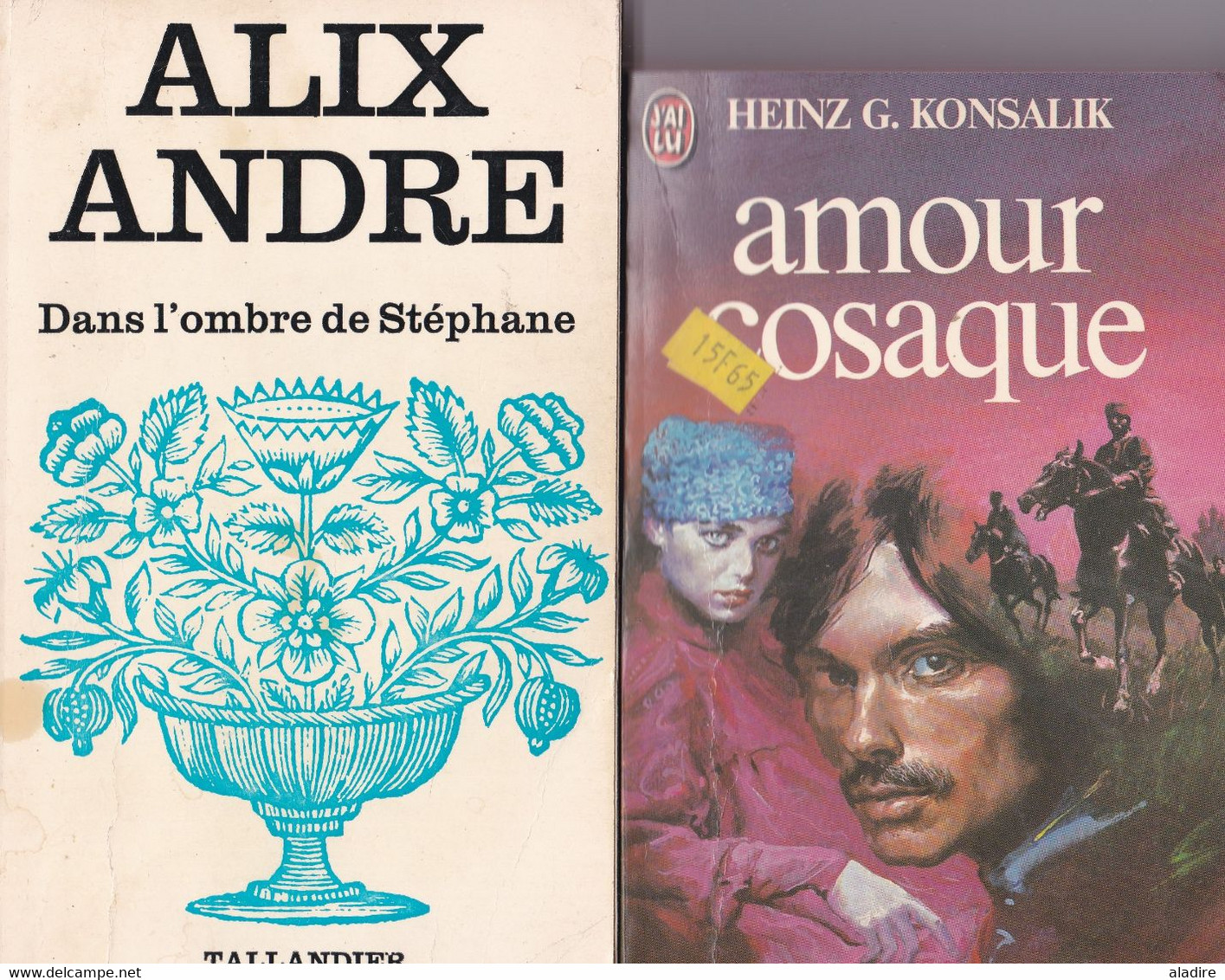 LOT DE 10 ROMANS Romantiques: Daphné Du Maurier, Barbara Cartland, Danielle Steel... - Prix :  1 Euro - Wholesale, Bulk Lots