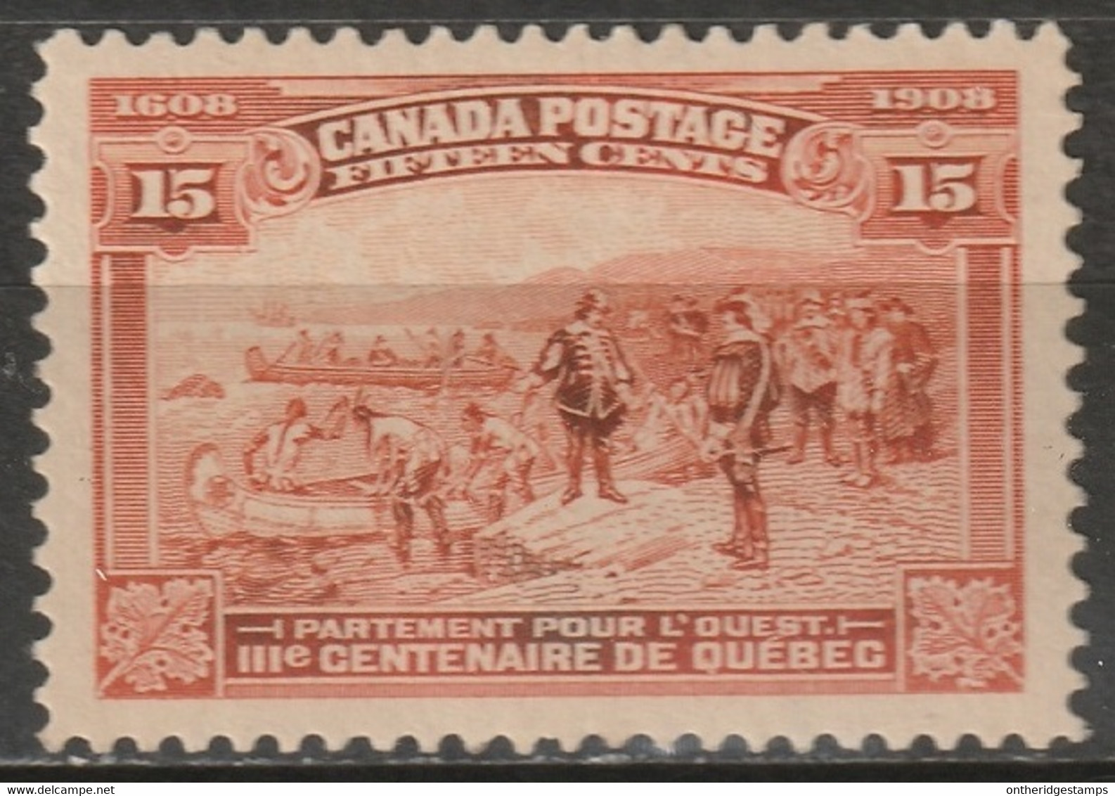 Canada 1908 Sc 102 Mi 90 Yt 91 MLH* Oxidized - Unused Stamps