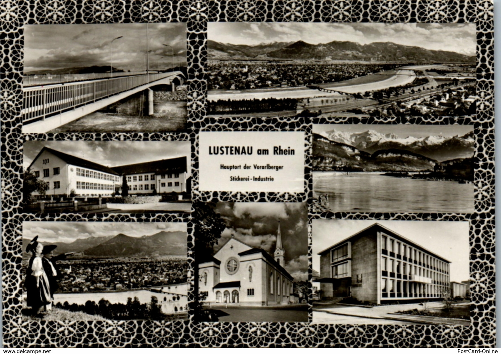 13745 - Vorarlberg - Lustenau Am Rhein , Stickerei Industrie , Mehrbildkarte - Gelaufen 1973 - Lustenau