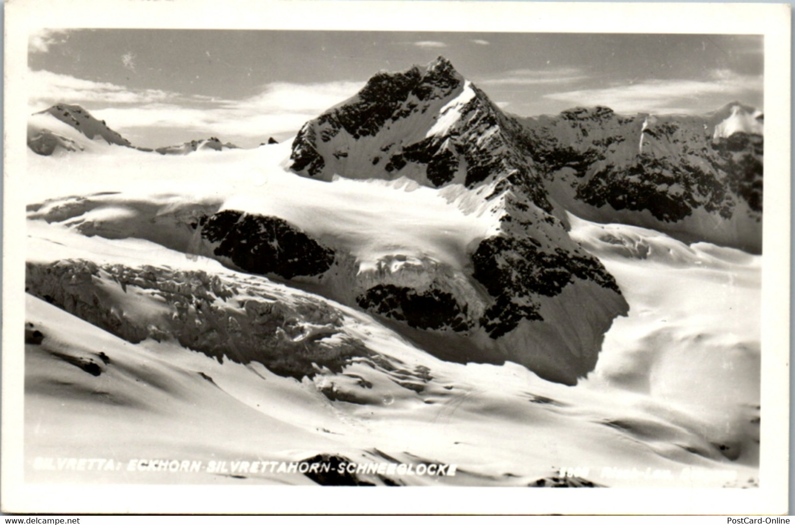 14079 - Vorarlberg - Silvretta , Eckhorn , Silvrettahorn , Schneeglocke , Egghorn - Gelaufen 1951 - Gaschurn