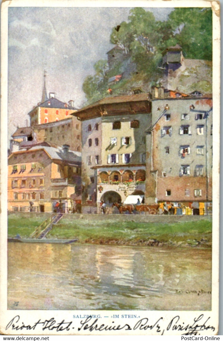 14293 - Künstlerkarte - Salzburg , Im Stein , Signiert E. T. Compton - Gelaufen 1917 - Compton, E.T.