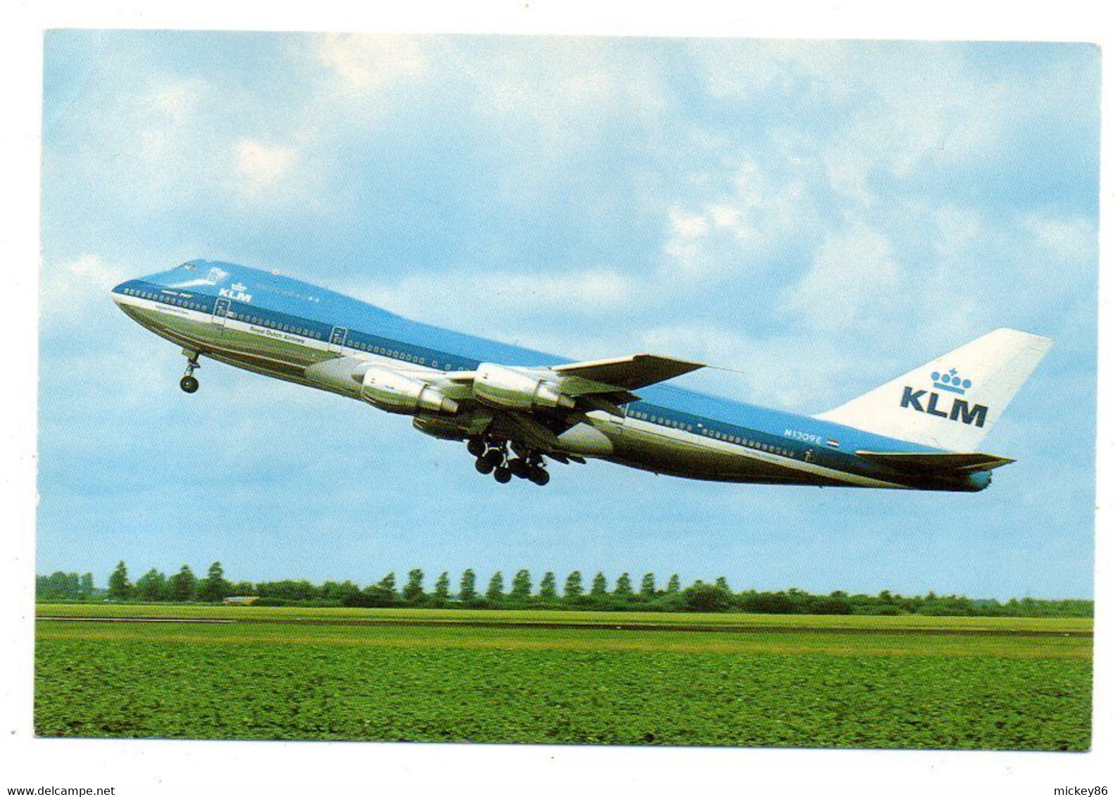 Avion -- Boeing 747  De La Cie  KLM ...........à  Saisir - 1946-....: Era Moderna