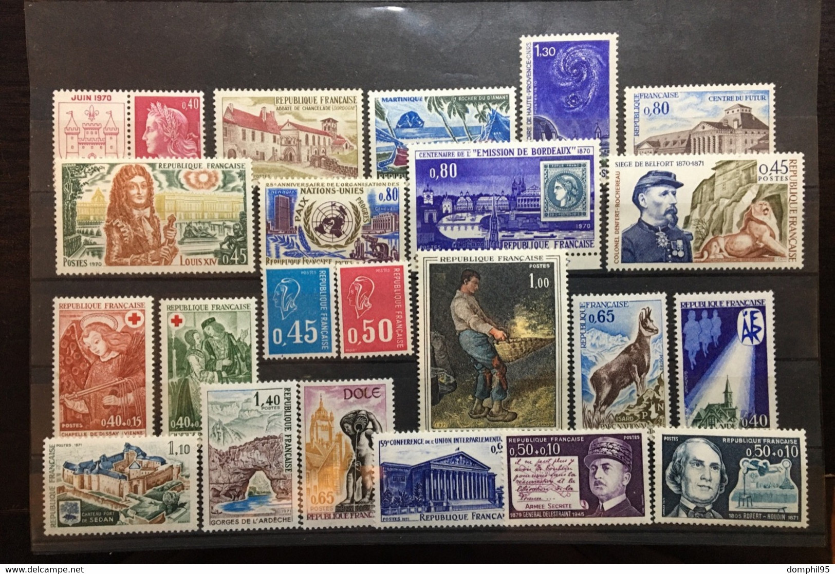 France - Lot De 22 Timbres Années 1970/1971 NEUFS** - Collections